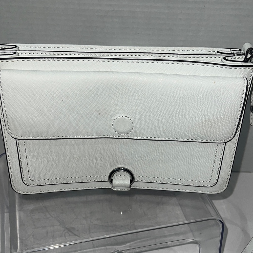 Rebecca Minkoff Hudson‎ Moto Mini White Crossbody - Picture 8 of 9
